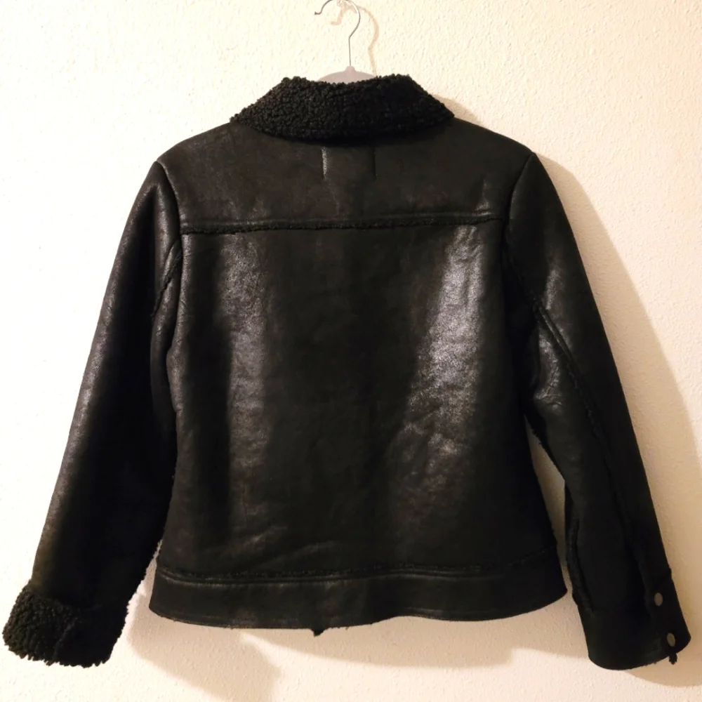 NWT Marrakech Women's Marissa Sherpa Fully Lined Moto/Bikers Jacket  Size Small - Picture 12 of 16